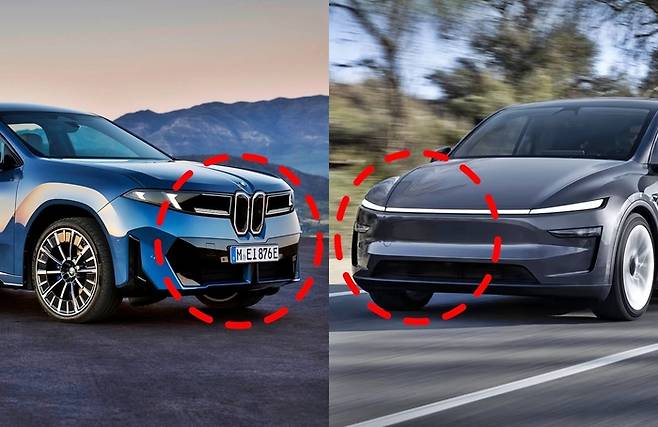 국내 출시 예정인 BMW iX3(왼쪽)와 테슬라 모델Y [사진출처=BMW, 테슬라/편집=최기성 매경 디지털뉴스룸 기자]