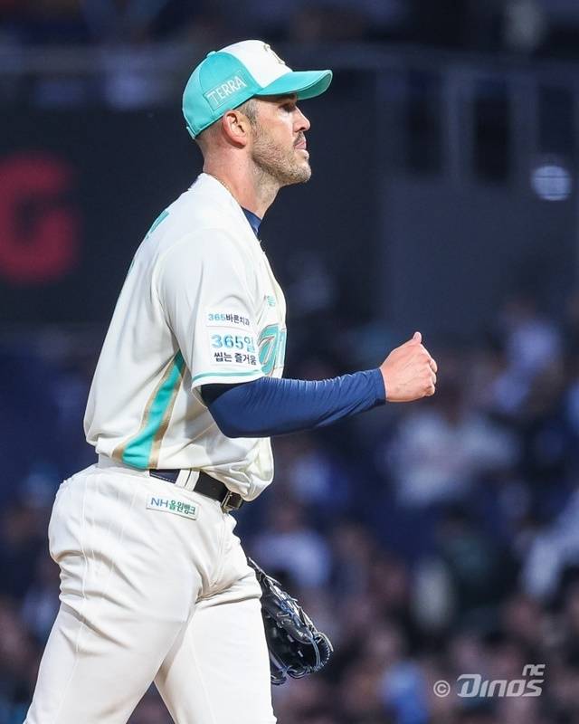 버하겐은 7일 LG전에서 쾌투했다. 사진=NC 제공