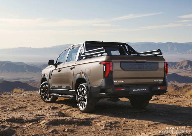 KGM '무쏘'의 후측면 이미지./사진= KGM 제공