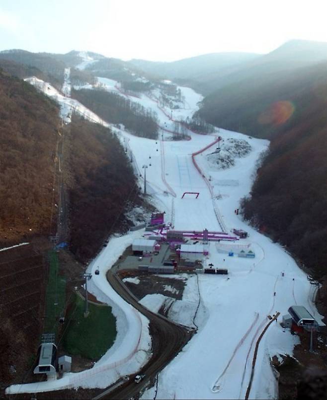 알파인 경기장 전경. 연합뉴스