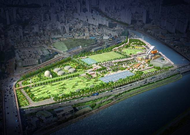 수영하수처리시설 현대화사업 조감도. 부산시 제공