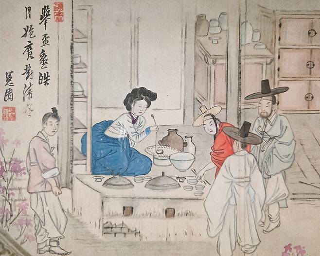 신윤복의 주사거배  [사진/성연재 기자]