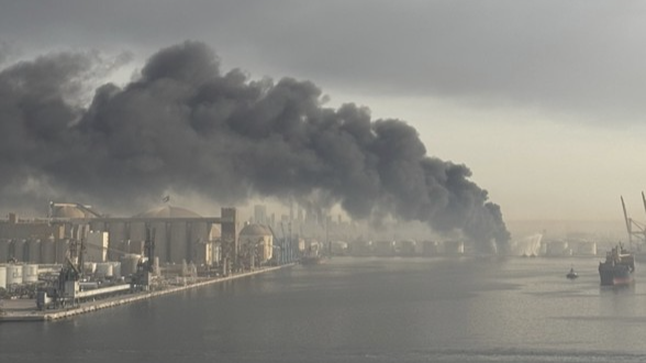 선원이 촬영한 중동 사태 현장. 연합뉴스