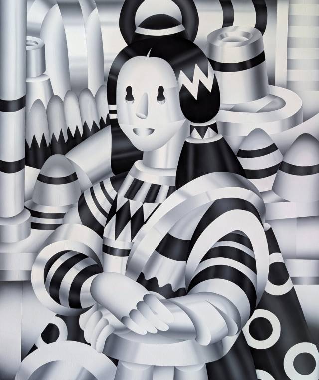 Chrome Lisa_73×60cm_Acrylic on canvas_2025