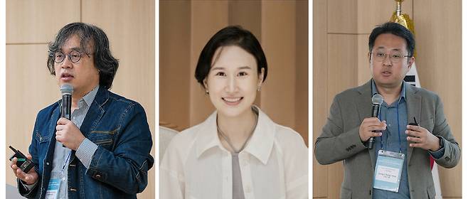 (왼쪽부터)영남대학교 박물관 김대욱 학예연구원, 세종대학교 우은진 교수, 서울대학교 정충원 교수./영남대 제공
