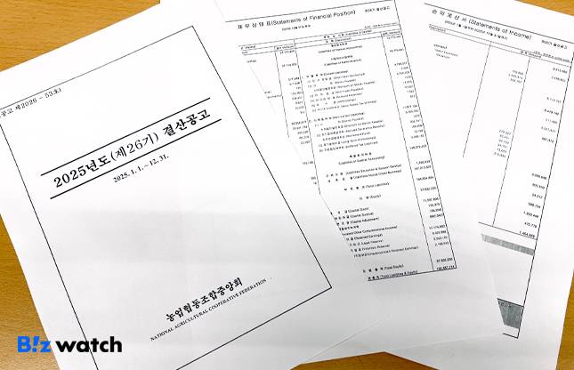 농협중앙회 2025년 결산공고/자료=NH농협