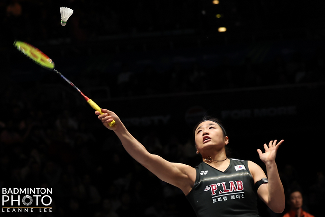 안세영이 수비를 하고 있는 모습. 사진=대한배드민턴협