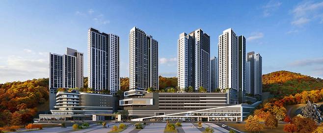 경기광주역 롯데캐슬 시그니처 투시도.
 롯데건설