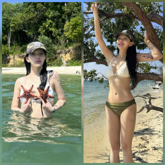 신지민이 비키니 하나로 색다른 휴양지 무드를 완성했다. 단순한 노출이 아닌, 자유로운 움직임과 연출이 시선을 끌었다. 사진=신지민 SNS