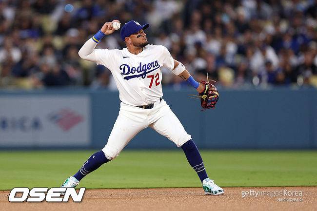 [사진] LA 다저스 미겔 로하스 ⓒGettyimages(무단전재 및 재배포 금지)