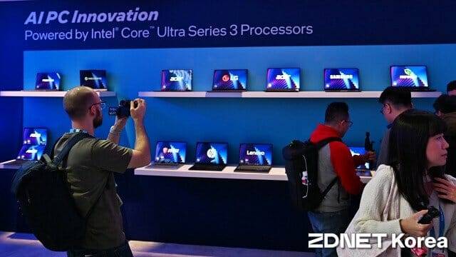 주요 PC 제조사의 AI PC 신제품. (사진=지디넷코리아)