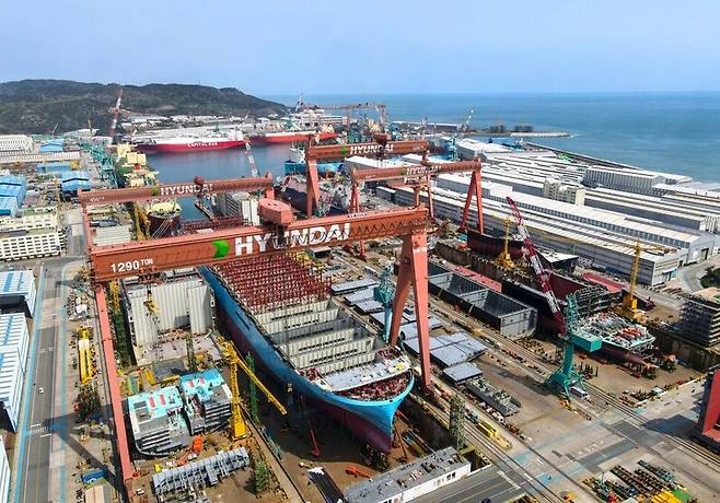 에이치디현대중공업 울산조선소 전경. 에이치디현대중공업 제공