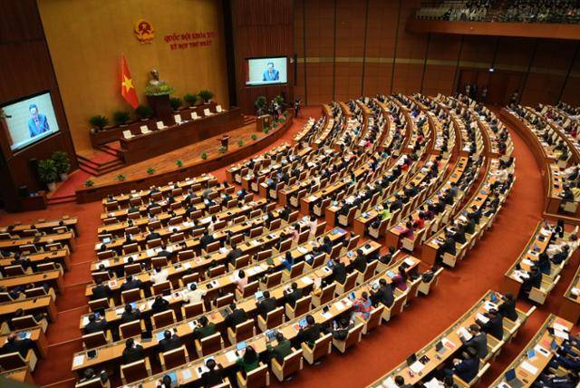 베트남 국회의사당. 하노이=AP 연합뉴스