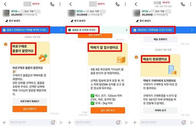 바로구매 과정은 대부분 앱 안에서 해결됐다 / 출처=IT동아