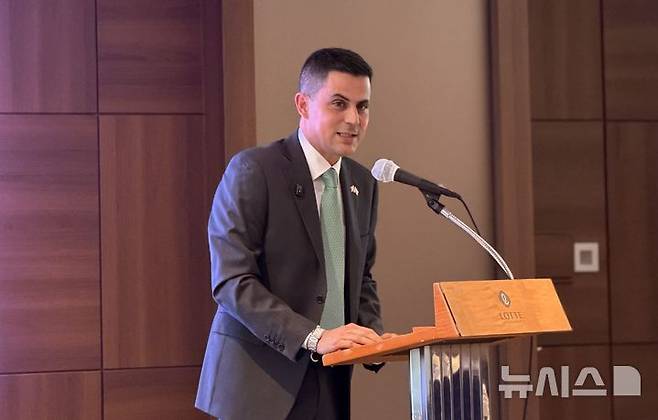 [서울=뉴시스]주한멕시코대사관 아드리안 가르시아 공관 차석. (사진=안경남 기자) 2026.04.10. photo@newsis.com *재판매 및 DB 금지