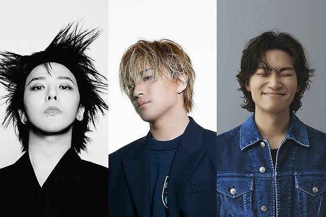 왼쪽부터 빅뱅 지드래곤, 태양, 대성. 각 소속사 제공