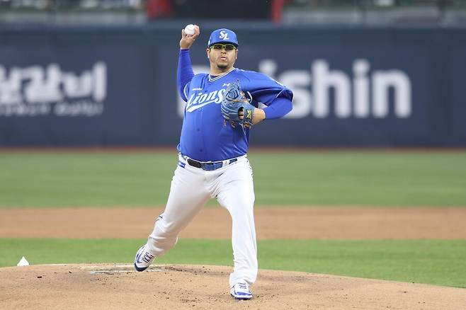 ▲ 아리엘 후라도 ⓒ삼성 라이온즈