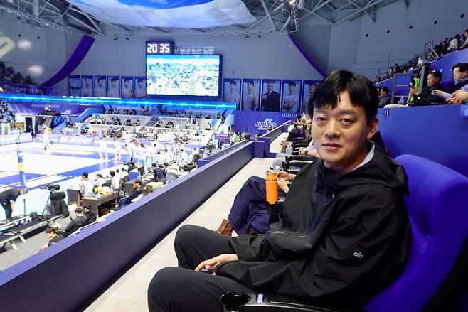 대한항공-현대캐피탈 간 챔프 5차전 찾은 이영택 GS칼텍스 감독 [한국배구연맹 제공. 재판매 및 DB 금지]