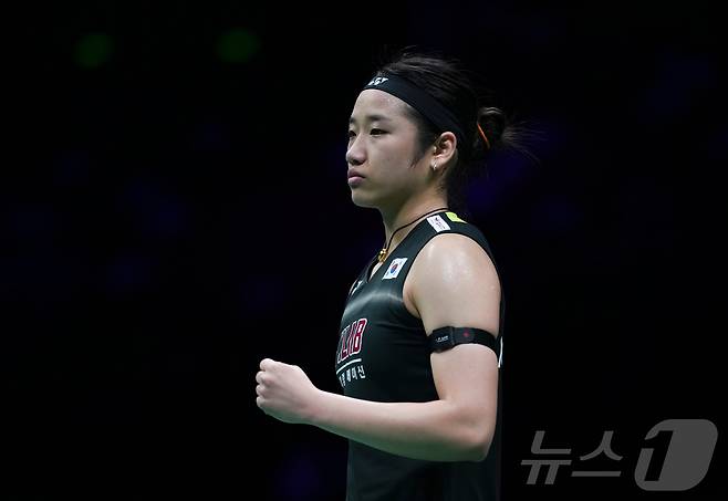 2026 아시아배드민턴선수권대회 여자 단식 결승에 진출한 안세영. ⓒ 신화=뉴스1