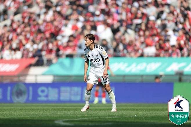 전북 이승우가 11일 서울월드컵경기장에서 열린 서울과의 하나은행 K리그1 2026 7라운드 중 교체 투입된 모습. 사진=프로축구연맹