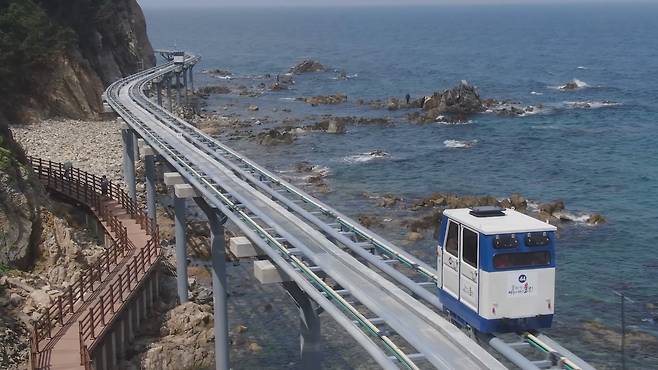 2021년 개장한 울진 죽변해안스카이레일