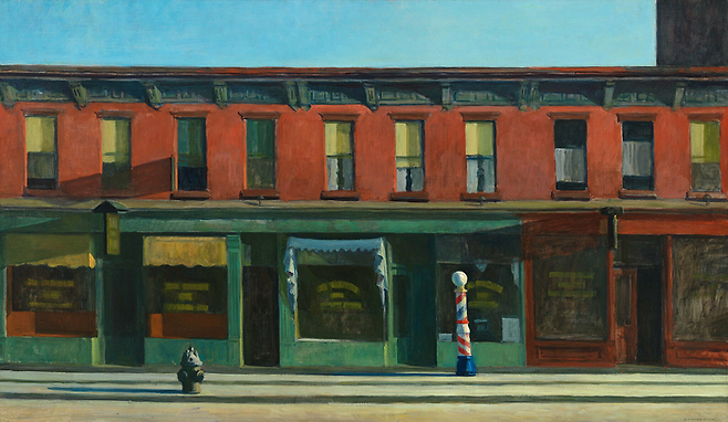 에드워드 호퍼 [이른 일요일 아침], 1930 ©Whitney Museum of American Art