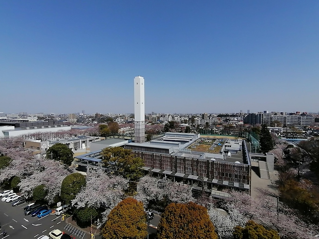 일본 도쿄도 무사시노시 소각장인 무사시노클린센터 전경. [무사시노클린센터 홈페이지]