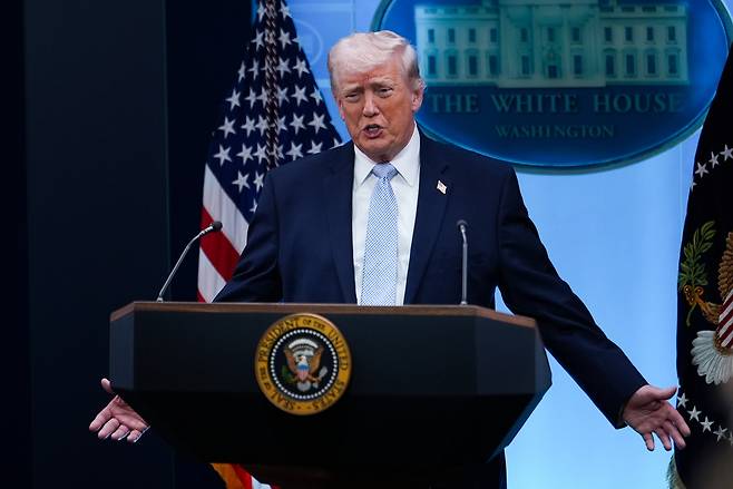 도널드 트럼프 미국 대통령. AP연합뉴스