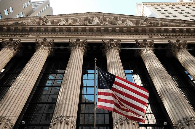 미국 맨해튼의 뉴욕증권거래소(NYSE). AFP연합뉴스