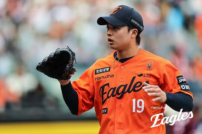 ▲ 11일 대전 KIA전 선발로 나가는 왕옌청 ⓒ한화 이글스