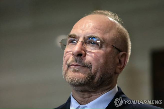 모하마드 바게르 갈리바프 이란 의회의장 [AFP 연합뉴스 자료사진 재판매 및 DB 금지]