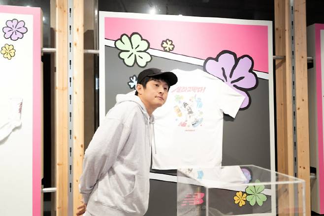 기안84가 이랜드 뉴발란스 성수점 팝업스토어에 참석한 모습. (사진=이랜드)