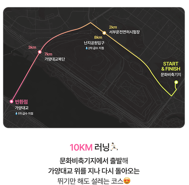 하트시그널 러닝 페스타 10km 코스&nbsp;