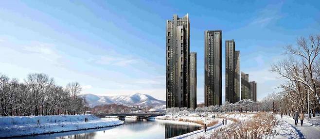 서울 강남구 '래미안 르네아르 대치' 전체 투시도. 삼성물산