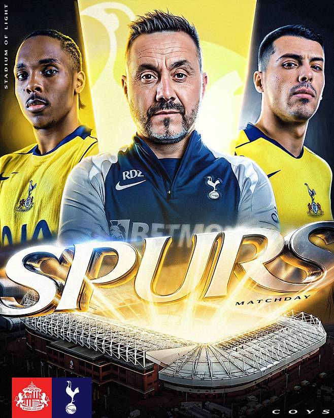 토트넘의 새 감독 로베르토 데 제르비가 12일 EPL 32라운드 선덜랜드 원정 경기에서 데뷔전을 치른다.