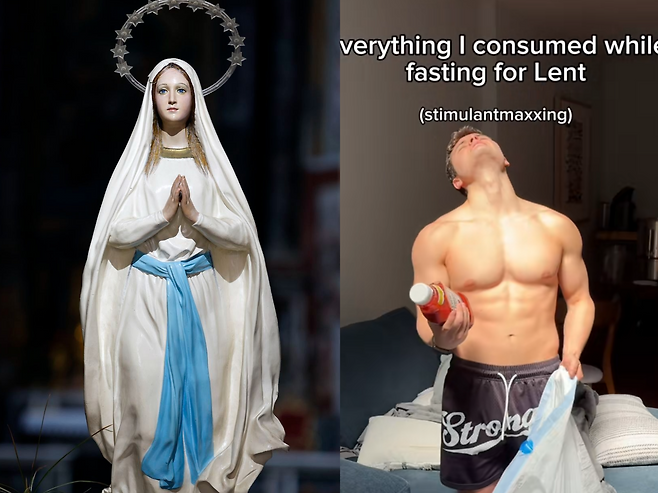 종교적 규율을 통해 자신을 단련하고 삶의 가치를 증명하려는 미국 청년들의 ‘캐슬릭맥싱’ 현상이 온라인을 중심으로 확산하고 있다. 사진=게티이미지뱅크, 틱톡(@_anthonygross)