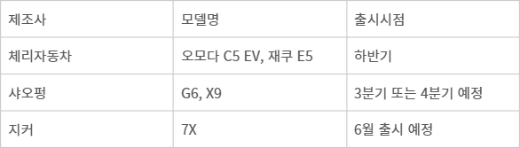 중국 전기차 국내 출시 계획