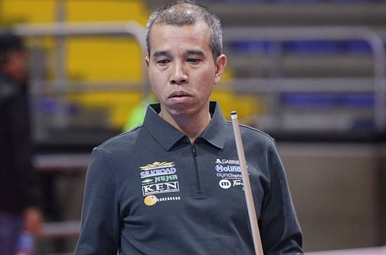 베트남의 트란퀴옛치엔은 32강 조별리그 첫 경기에서 애버리지 1.000을 기록했다. 트란은 조3위로 16강에 오르지 못했다. (사진=SOOP)