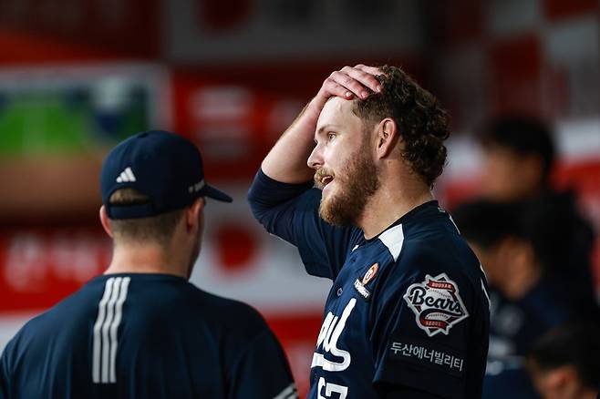 ▲ 콜어빈은 지난해 KBO리그에서 자신의 기대보다 못한 성적을 낸 것을 솔직하게 인정하고 자책했다 ⓒ 두산 베어스