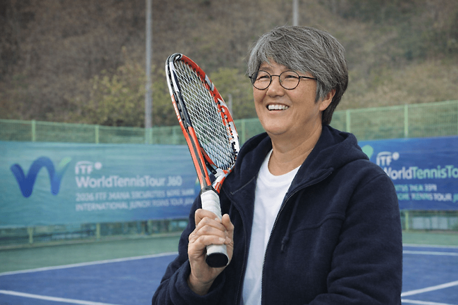 ITF 하나증권 순창 국제주니어투어테니스대회에서 처음으로 토너먼트 디렉터를 맡은 김일순 디그니티 아카데미 감독.&nbsp;