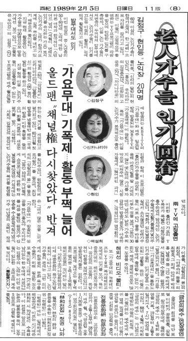 1989년 2월 5일자 8면.