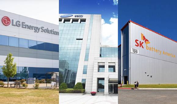 LG에너지솔루션, 삼성SDI, SK온 건물 전경. [사진=각 사]