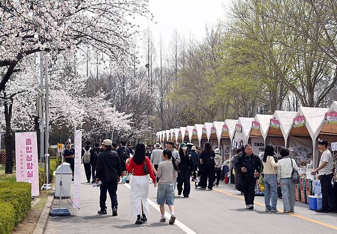 지난 3일부터 5일까지 열린 김제시의 꽃빛드리축제 현장. 모객수를 내세우지 않고 지역 주민의 참여와 협업을 중점으로 운영했다. 사진 김제시