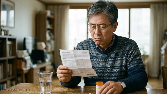 아토바스타틴, 플루바스타틴, 피타바스타틴 등 ○○스타틴이라는 이름이 붙은 건 다 LDL 콜레스테롤을 낮춰주는 스타틴 계열의 약이다. 이들 약제 설명서에 나오는 긴 부작용 목록은 환자에게 정보가 아닌 공포로 다가오곤 한다. Gemini AI 생성 이미지.