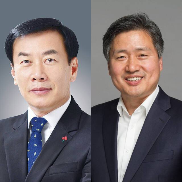 6·3 전국동시지방선거의 서구청장 후보로 나서는 (왼쪽부터)더불어민주당 구재용 전 서구시설관리공단 이사장과 국민의힘 강범석 현 구청장. 경기일보DB