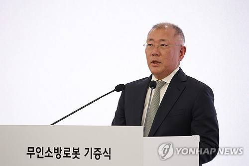 인사말하는 정의선 회장 [연합뉴스 자료사진]