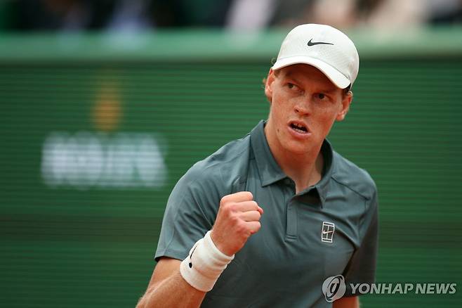 주먹 불끈 신네르 [AFP=연합뉴스]