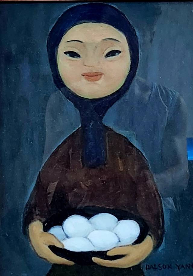 ‘목동과 낙원을 그린 거제 화가, 양달석 특별전’에서 전시 중인 작품. 해조음미술관 제공