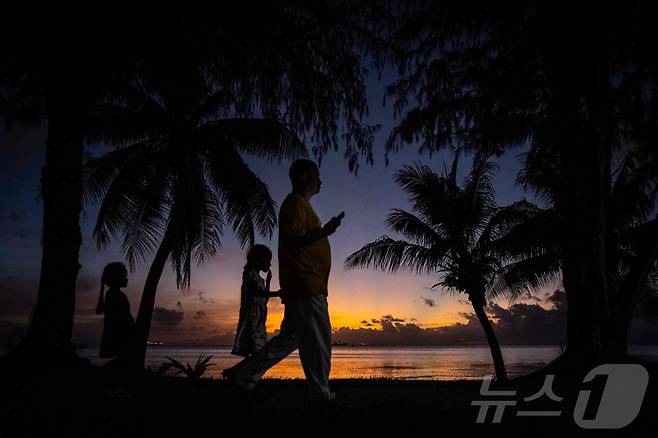 사이판 석양ⓒ AFP=뉴스1