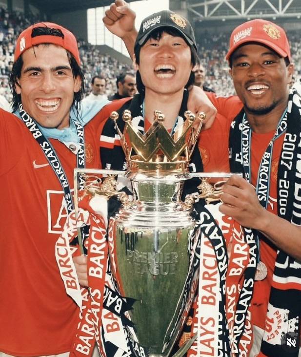 테베스 박지성 에브라   캡처=에브라 SNS